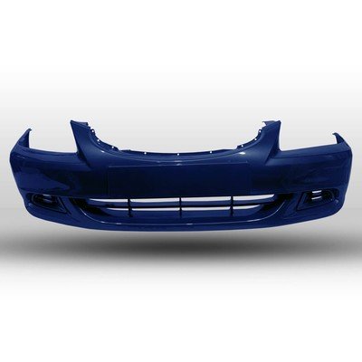 Бампер передний в цвет кузова Hyundai Accent. Темно-синий (В04)