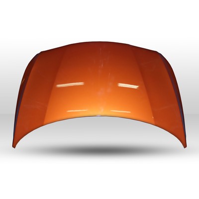 Капот в цвет кузова Hyundai Solaris Рестайлинг (14 - 17 год). Оранжевый (R9A)