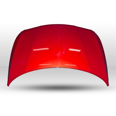 Капот в цвет кузова Hyundai Solaris Рестайлинг (14 - 17 год). Красный гранат (TDY)